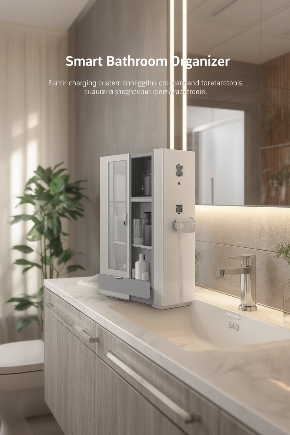 smart bathroom organizers - Illustration 1