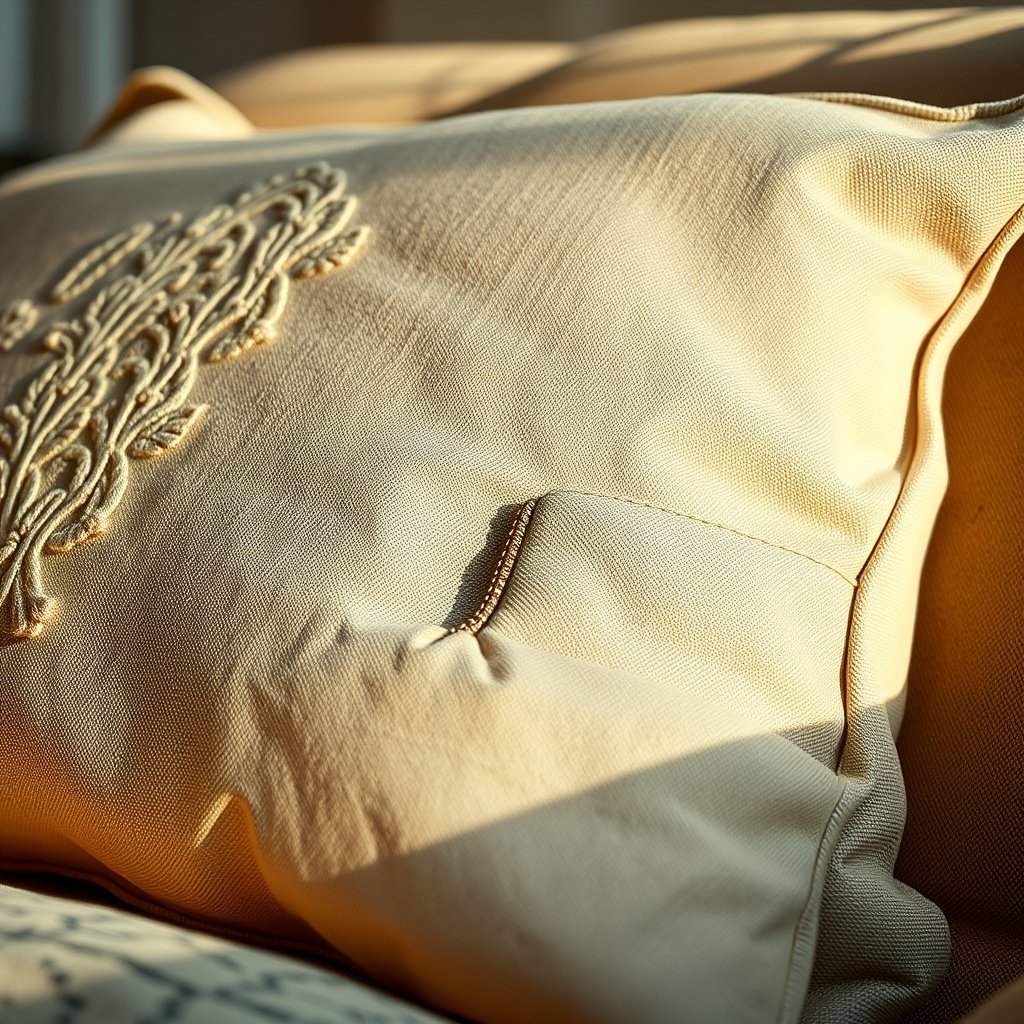 throw pillow in action